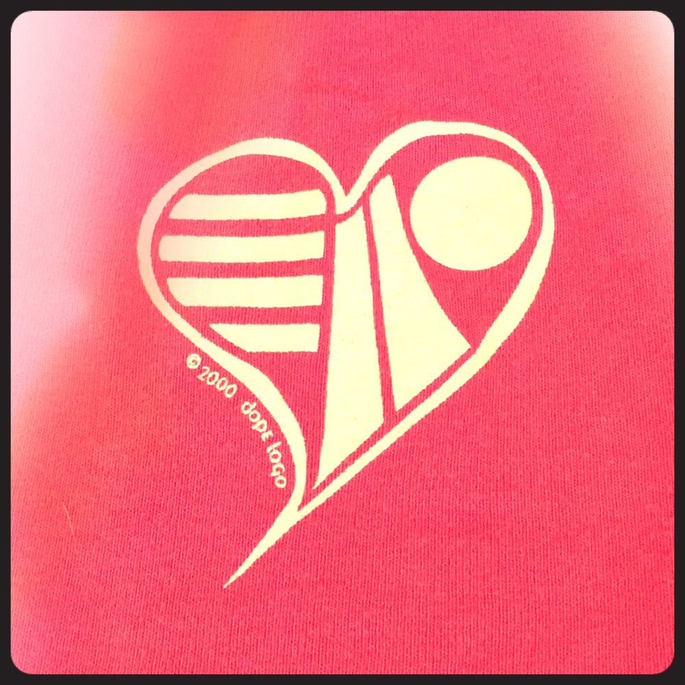⚛️🤙 DOPE LOGO 420 Heart Hot Pink Tank Top OG RARE - Picture 1 of 6
